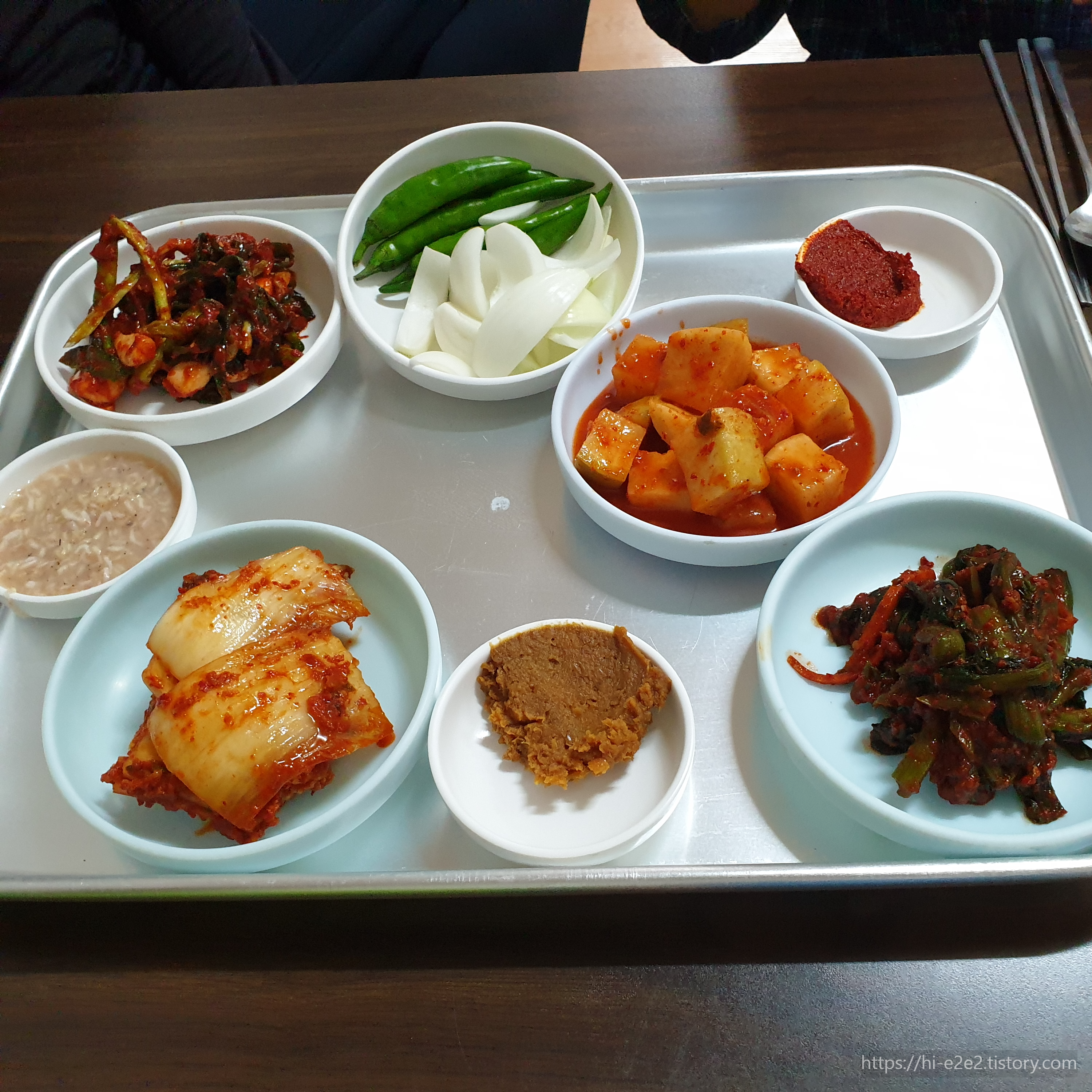 강진 창평국밥 밑반찬