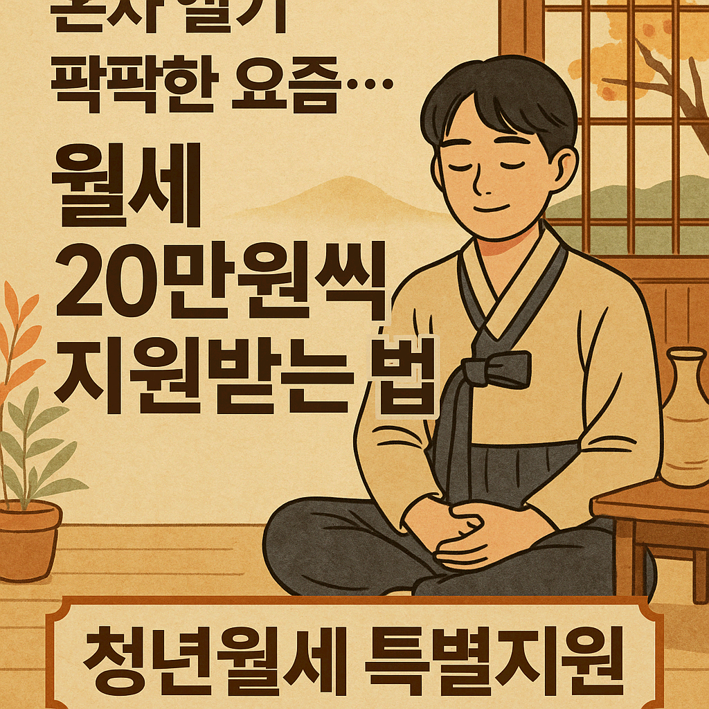 “25년 청년 혼자 살기 팍팍한 요즘… 2년동안 월세 20만 원씩 지원받는 법” – 청년 월세 특별지원 완벽 총정리
