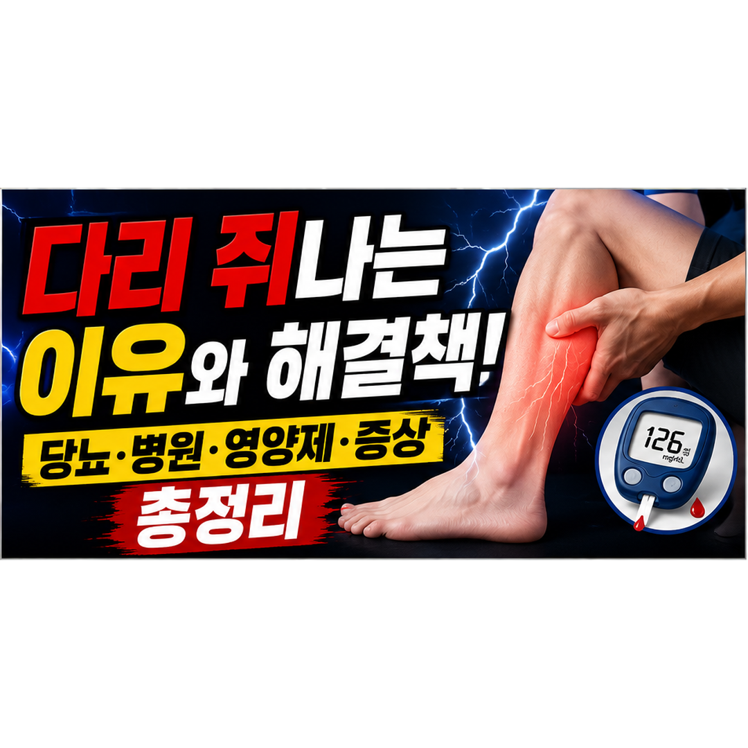 다리 쥐 나는 이유 해결책