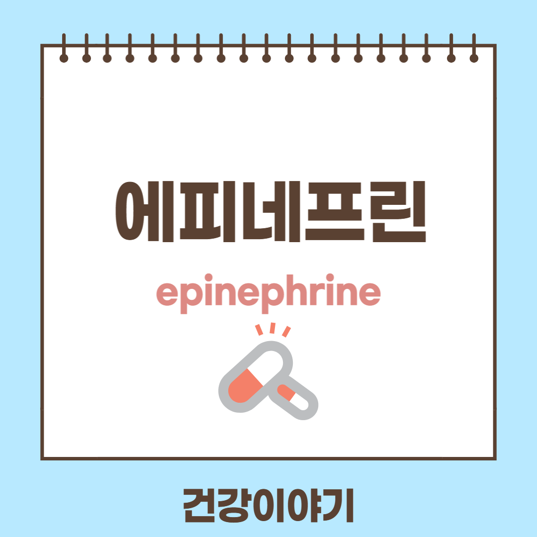 에피네프린에 대해