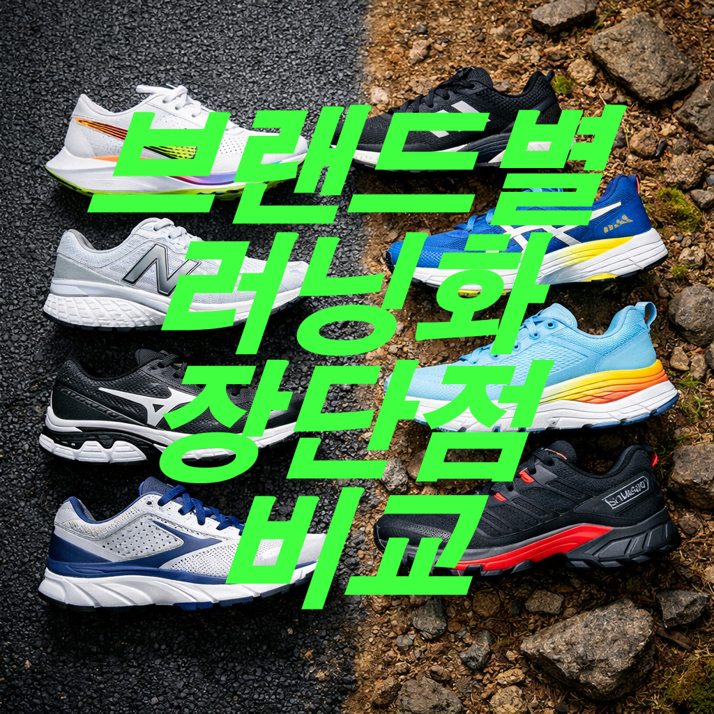 브랜드별 러닝화 장단점 비교