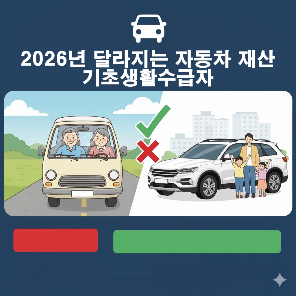 소득&middot;재산은 없어도 자동차가 있으면? 고급차 기준에 따른 기초연금 제외 기준 2026