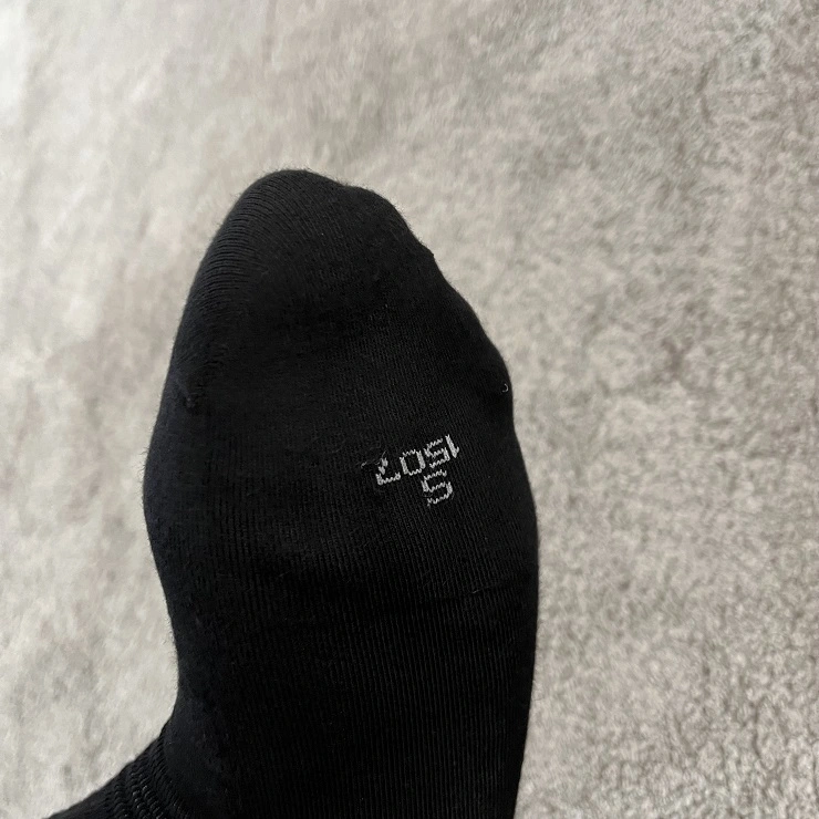 바닥에 표기된 사이즈