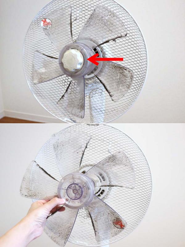 선풍기 청소법, 선풍기 날개 빼는법, 팁줌