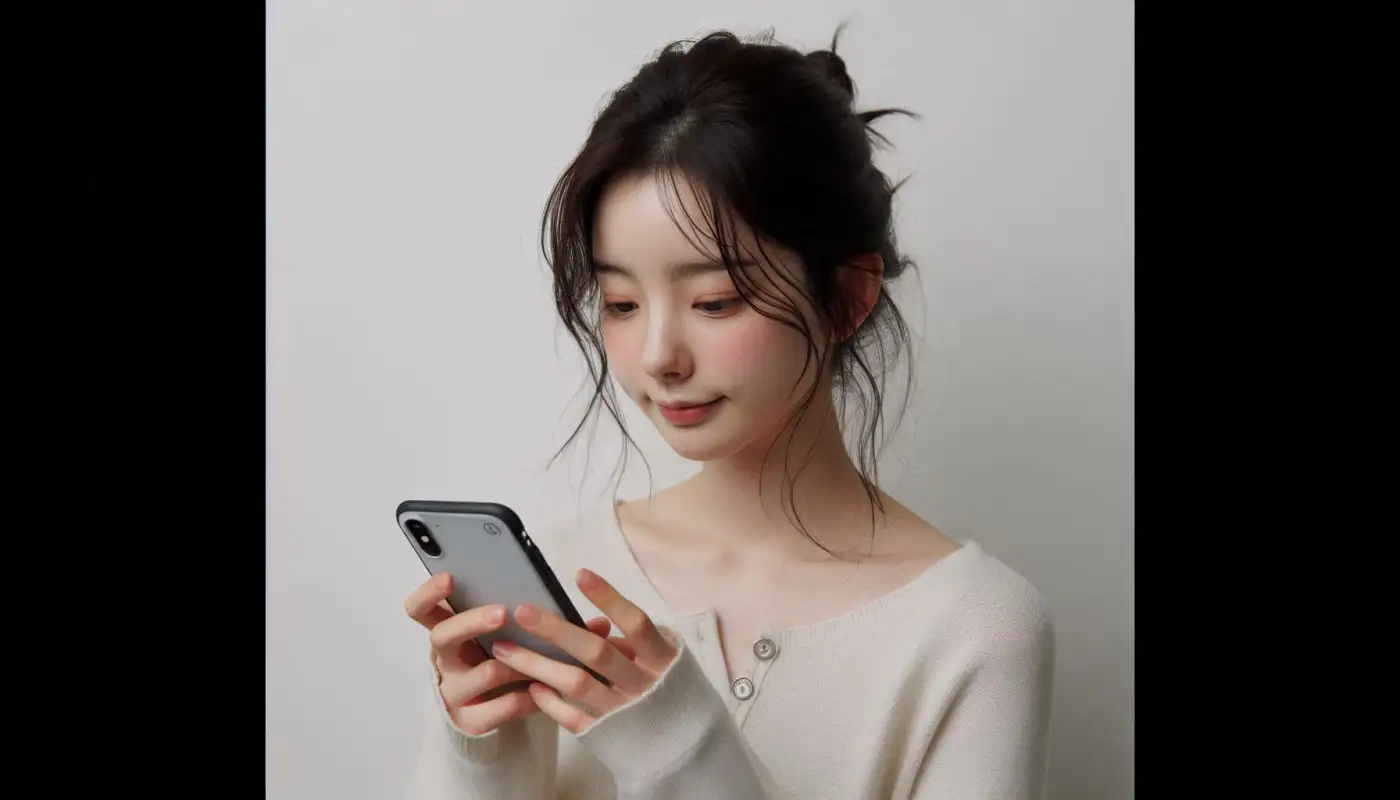 갤럭시-ai-기능을-알아보는-여성의-모습