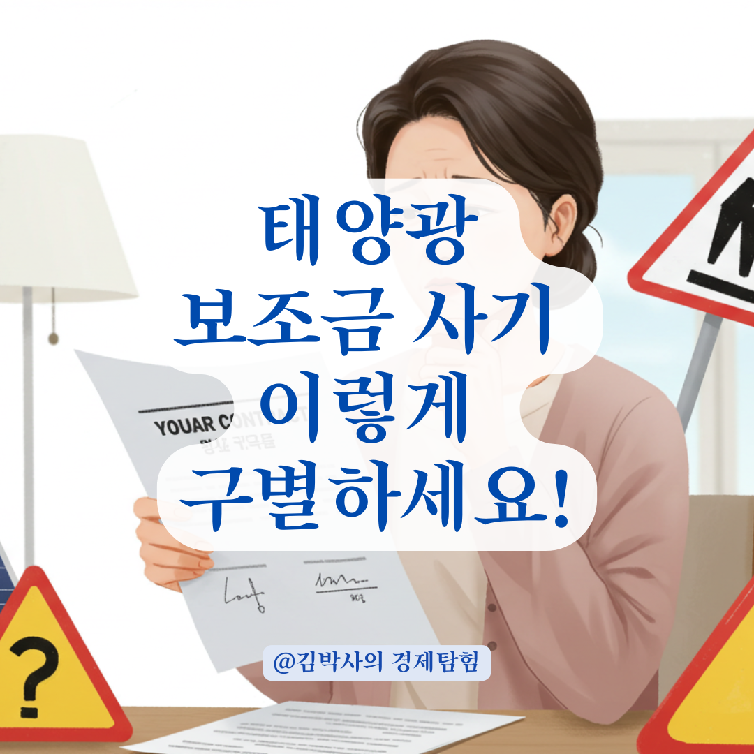 태양광 보조금 대상자 아닌데 설치 가능하다는 연락? 사기 여부 판단법 정리.
