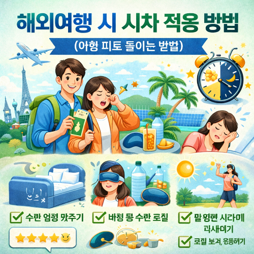 해외여행 시차 적응