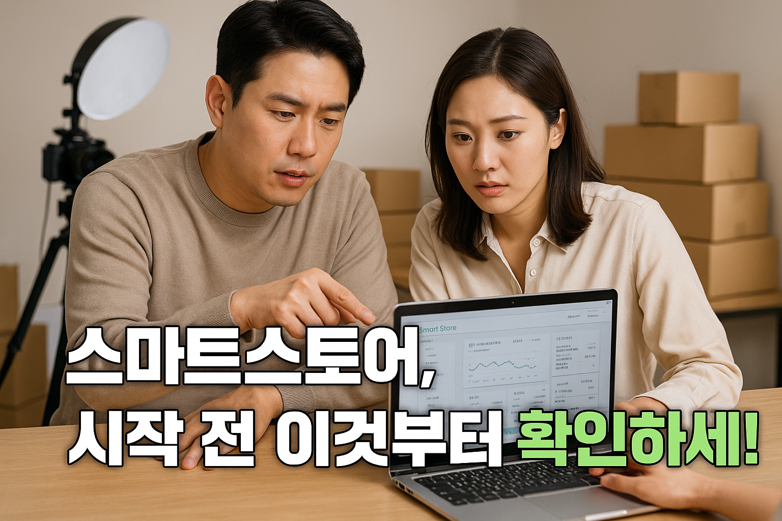 스마트스토어 부업을 시작한 부부