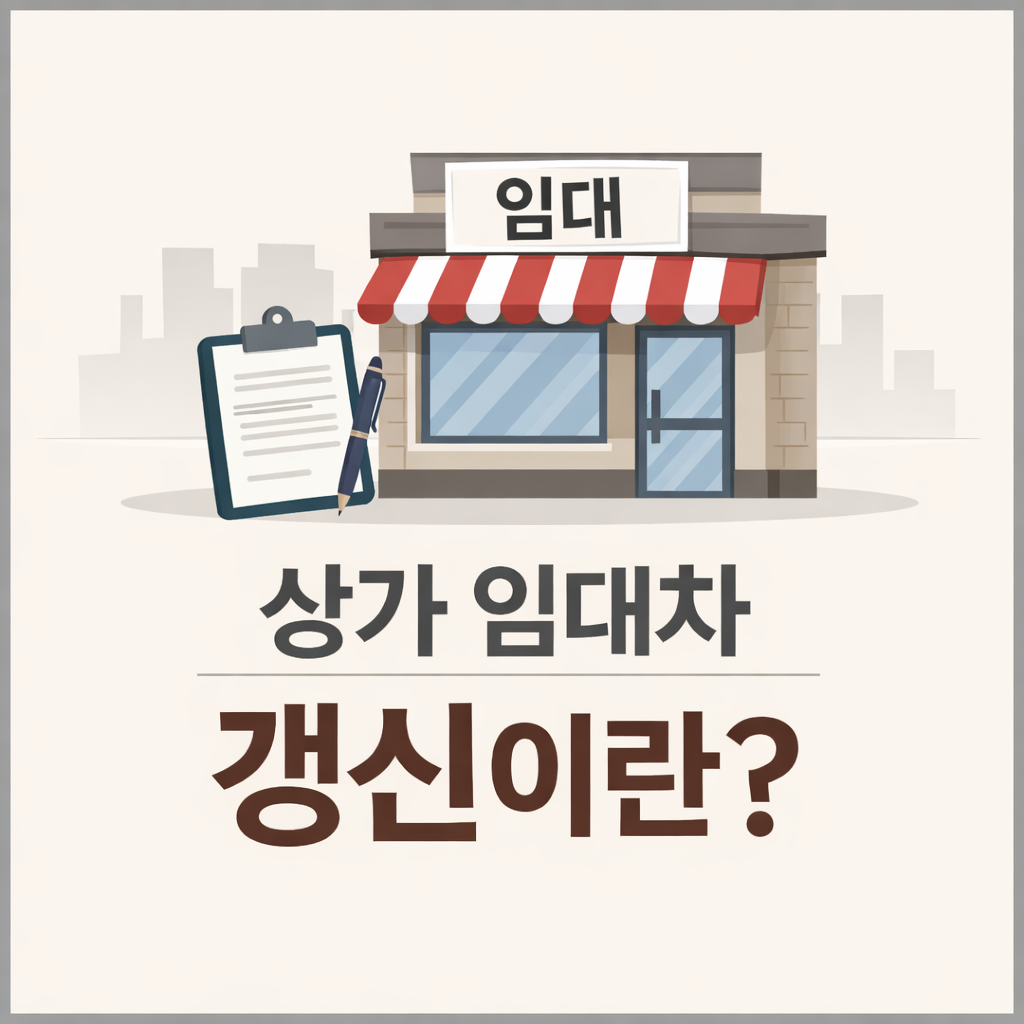 상가 임대차 갱신