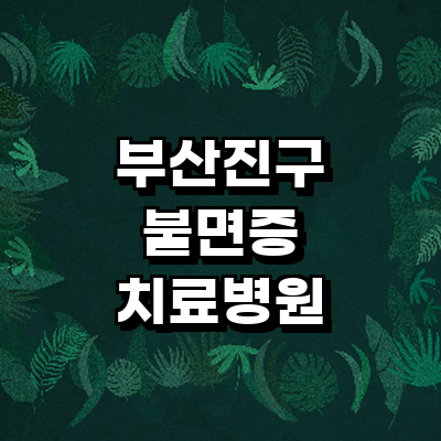 부산 부산진구 불면증