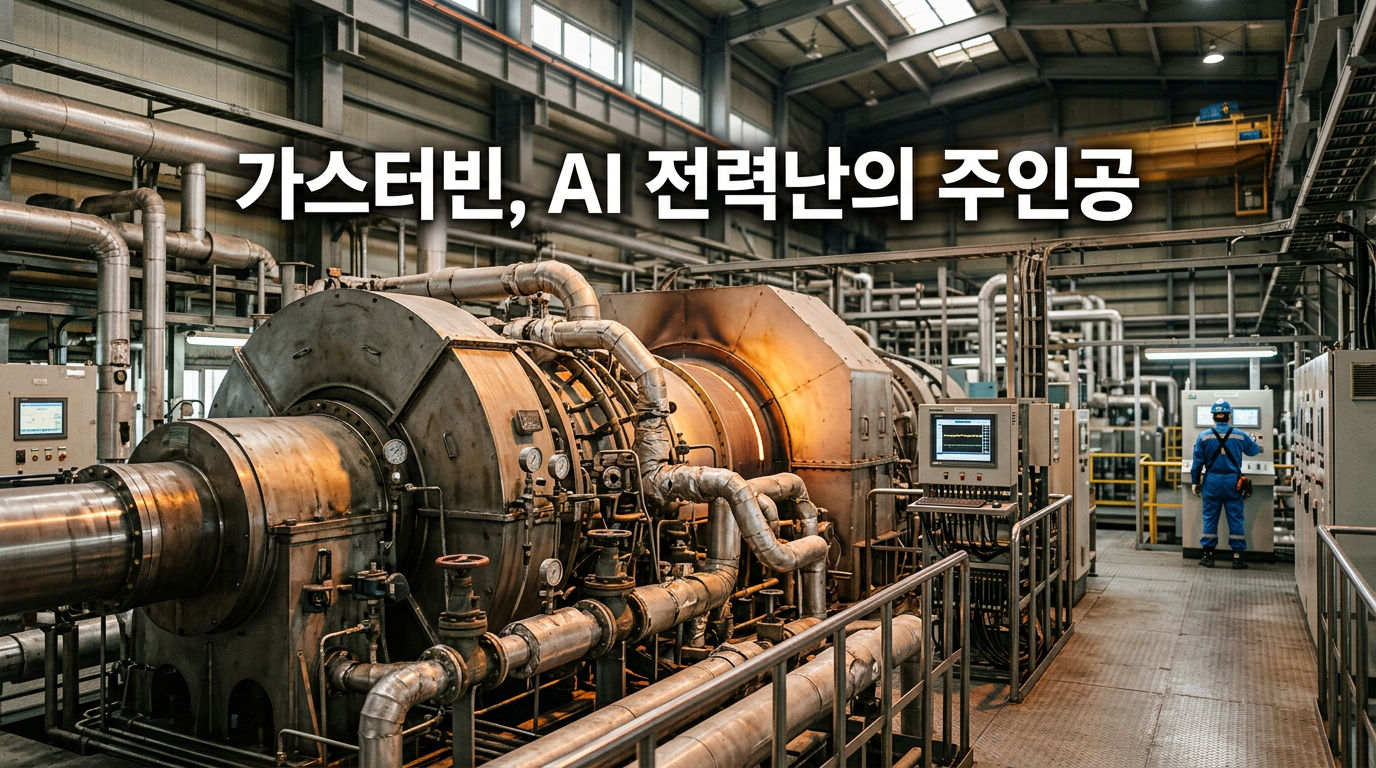 AI 데이터센터 전력난의 핵심 설비인 가스터빈을 보여주는 사진