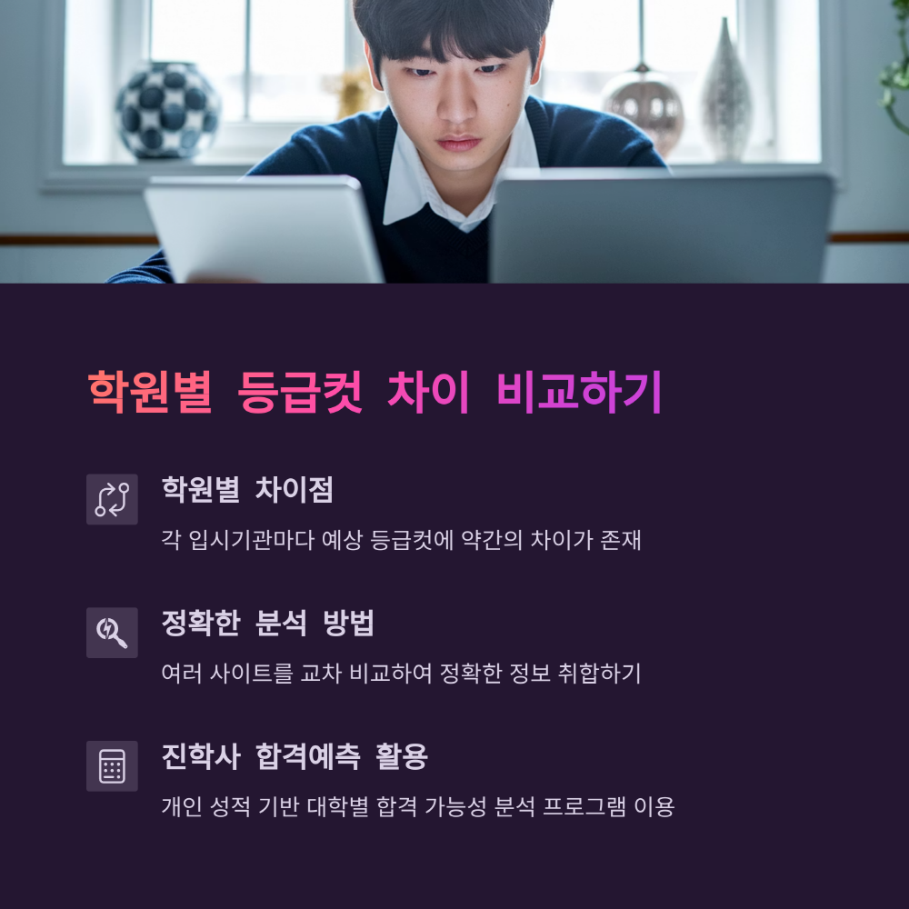 학원별 등급컷