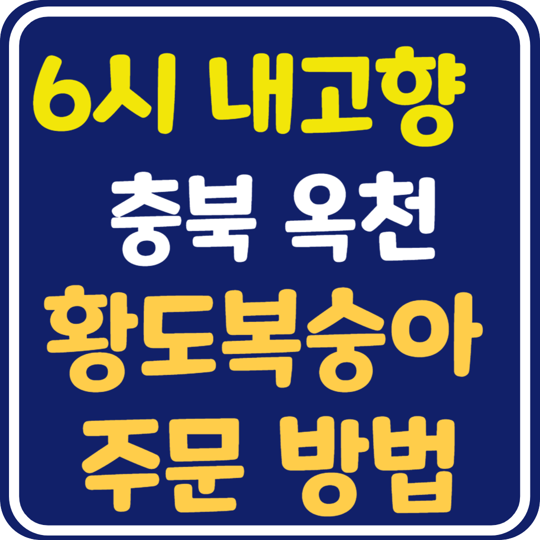 6시 내고향 충북 옥천 황도 복숭아 딸부자네 복숭아 주문 방법