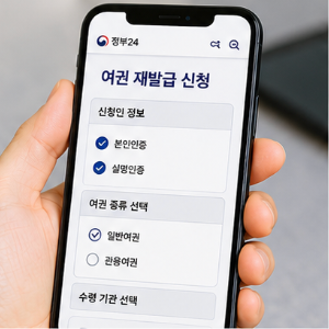 여권 재발급 기간과 비용