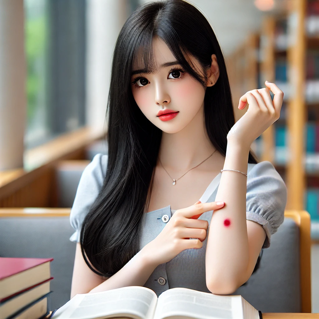 빨간점이 생기는 이유