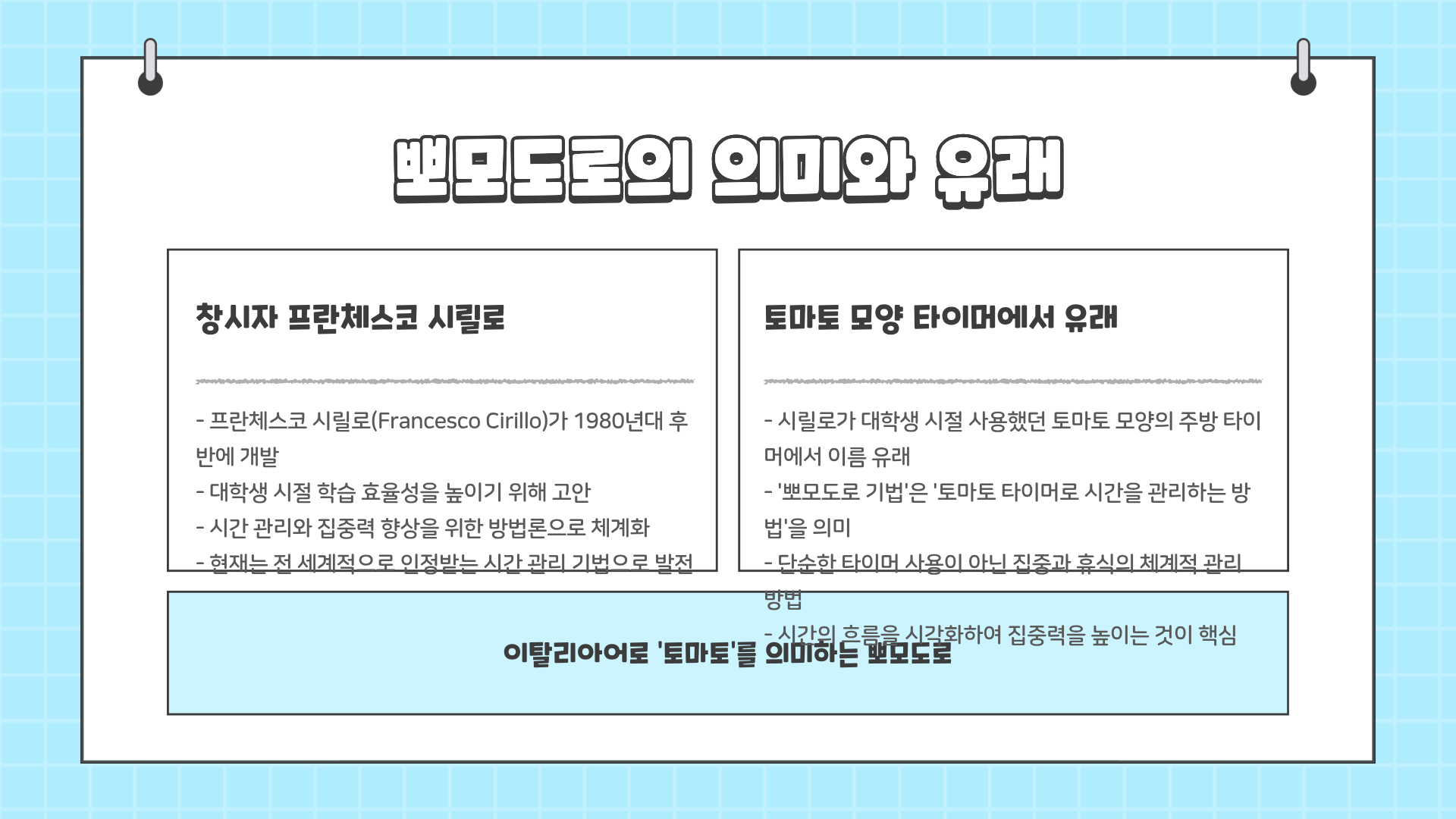 뽀모도로 뜻 ❘ 뽀모도로 공부법 ❘ 뽀모도로 기법 – 집중력 향상을 위한 시간 관리의 핵심