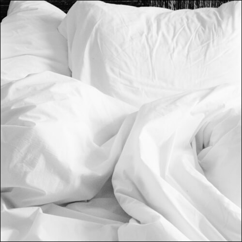 하얀색 침구