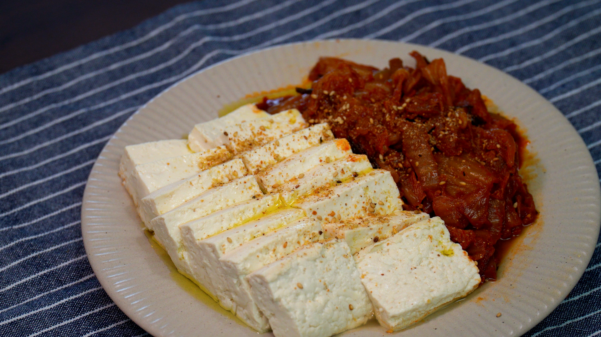 류수영 두부 김치