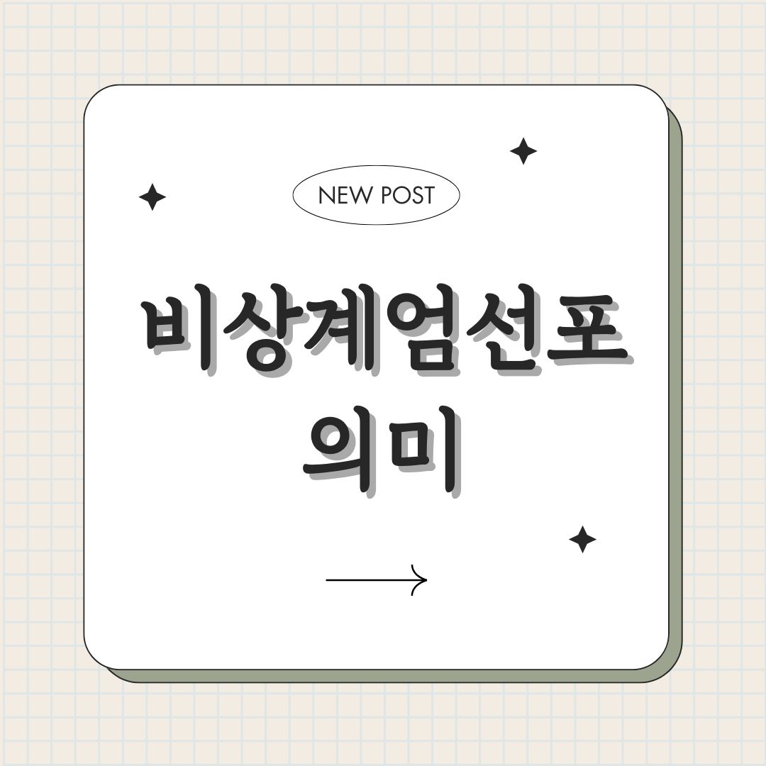 비상계엄선포 의미