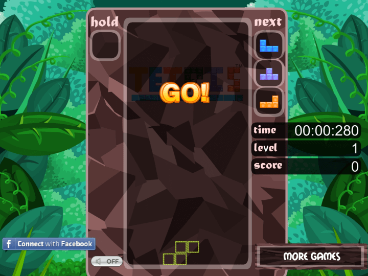 테트리스-정글-플래시게임-시작-화면