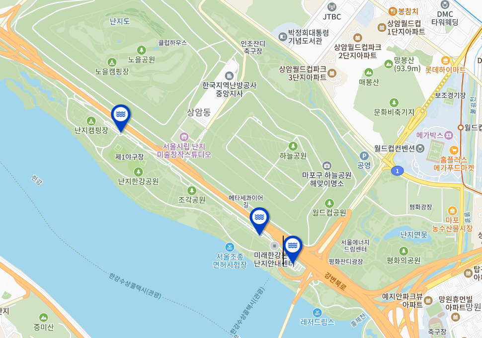 2024 난지 한강공원 물놀이장 주차장