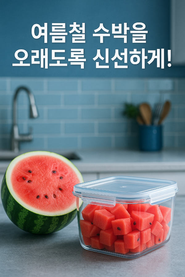 수박 보관법 - 여름철 수박 신선하게 오래 먹는 꿀팁