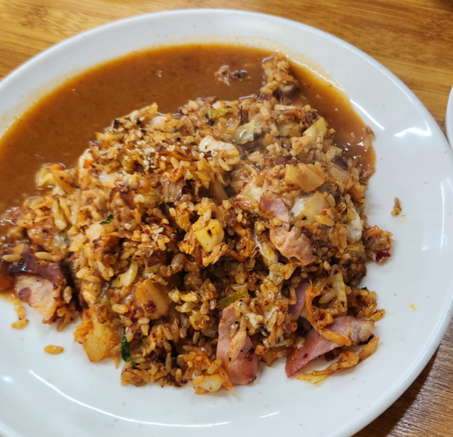 베이컨_김치_볶음밥