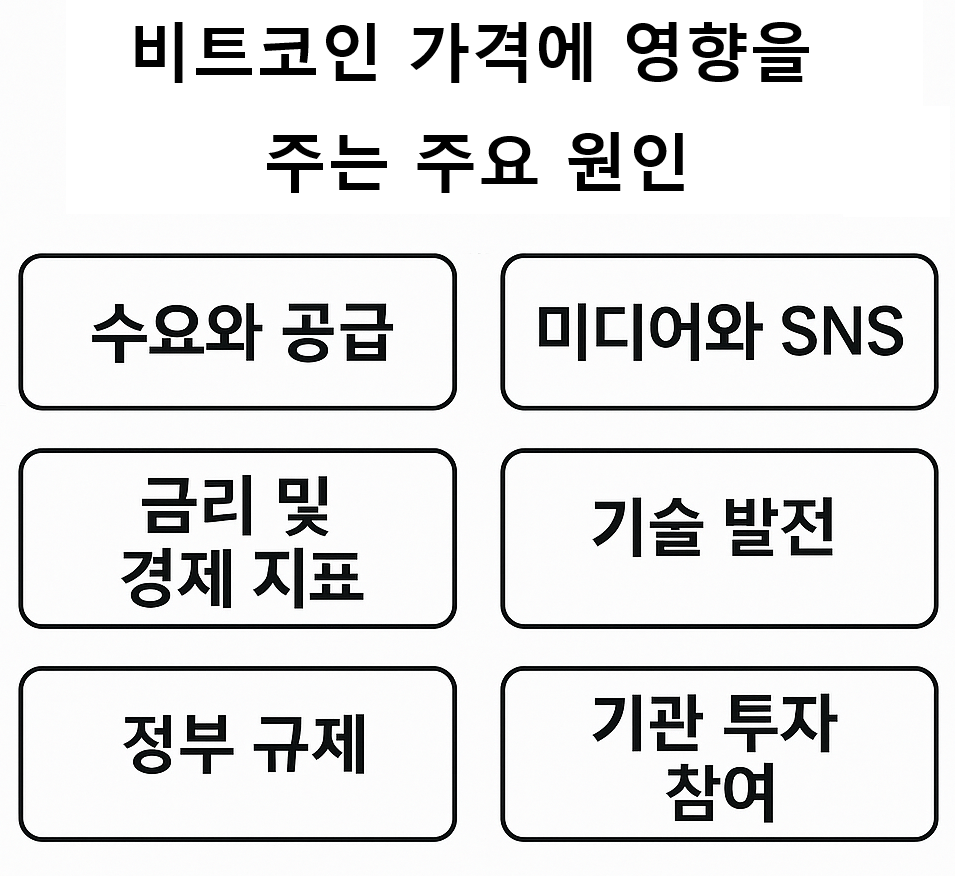 비트코인 가격에 영향을 주는 주요 원인