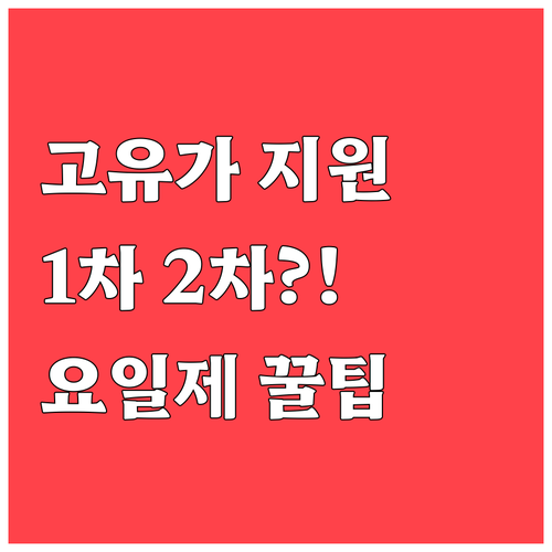 2026 고유가 피해지원금 1차 2차..