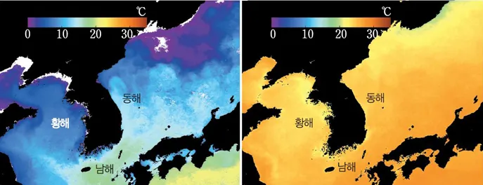 겨울&amp;#44; 여름 계절별 온도 표기