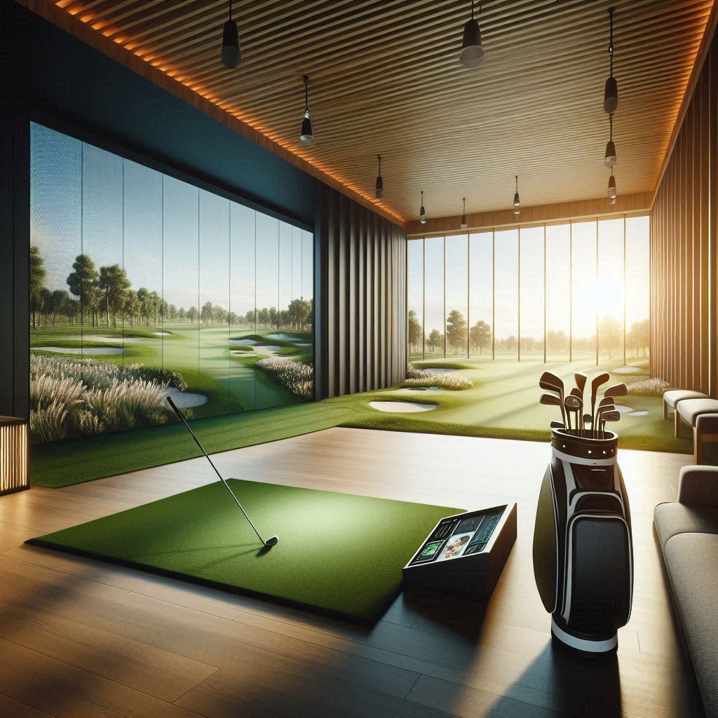 스크린골프장 배경