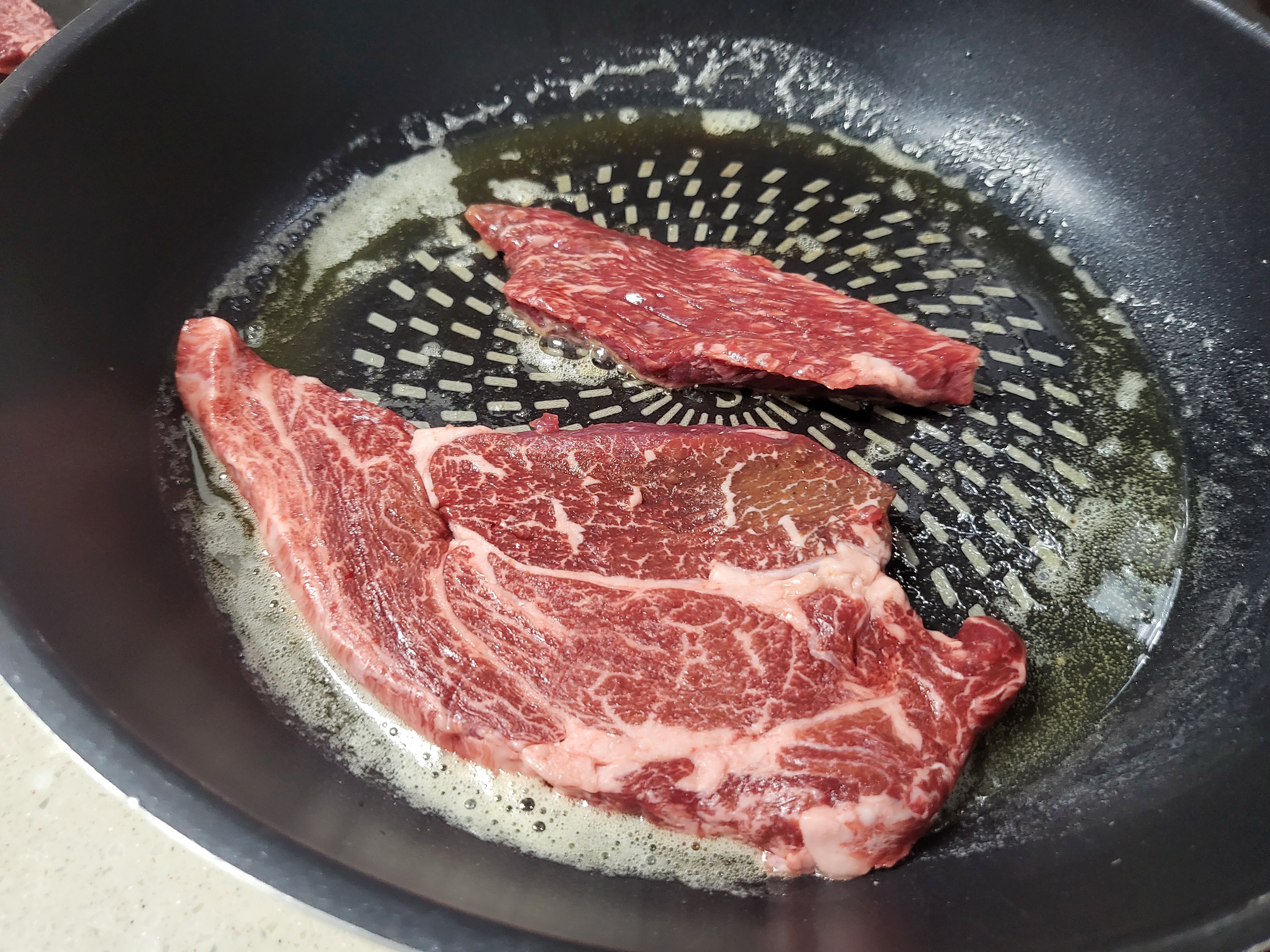 마장동 고기팩트 등심굽기