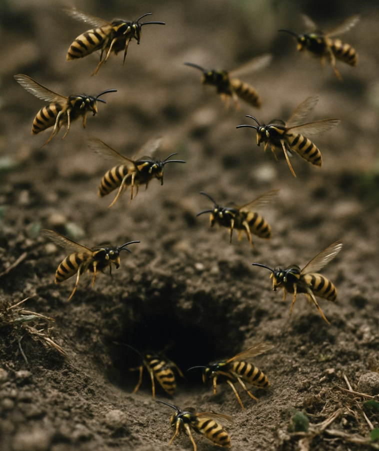 땅속의 시한폭탄&amp;#44; 땅벌(털보말벌)의 지하 벙커