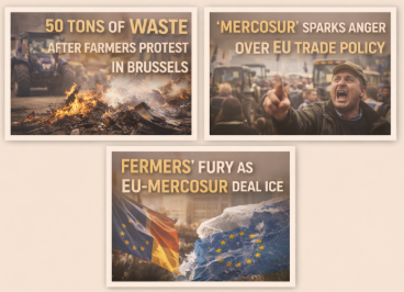 브뤼셀 ‘메르코수르Mercosur’ 농민시위