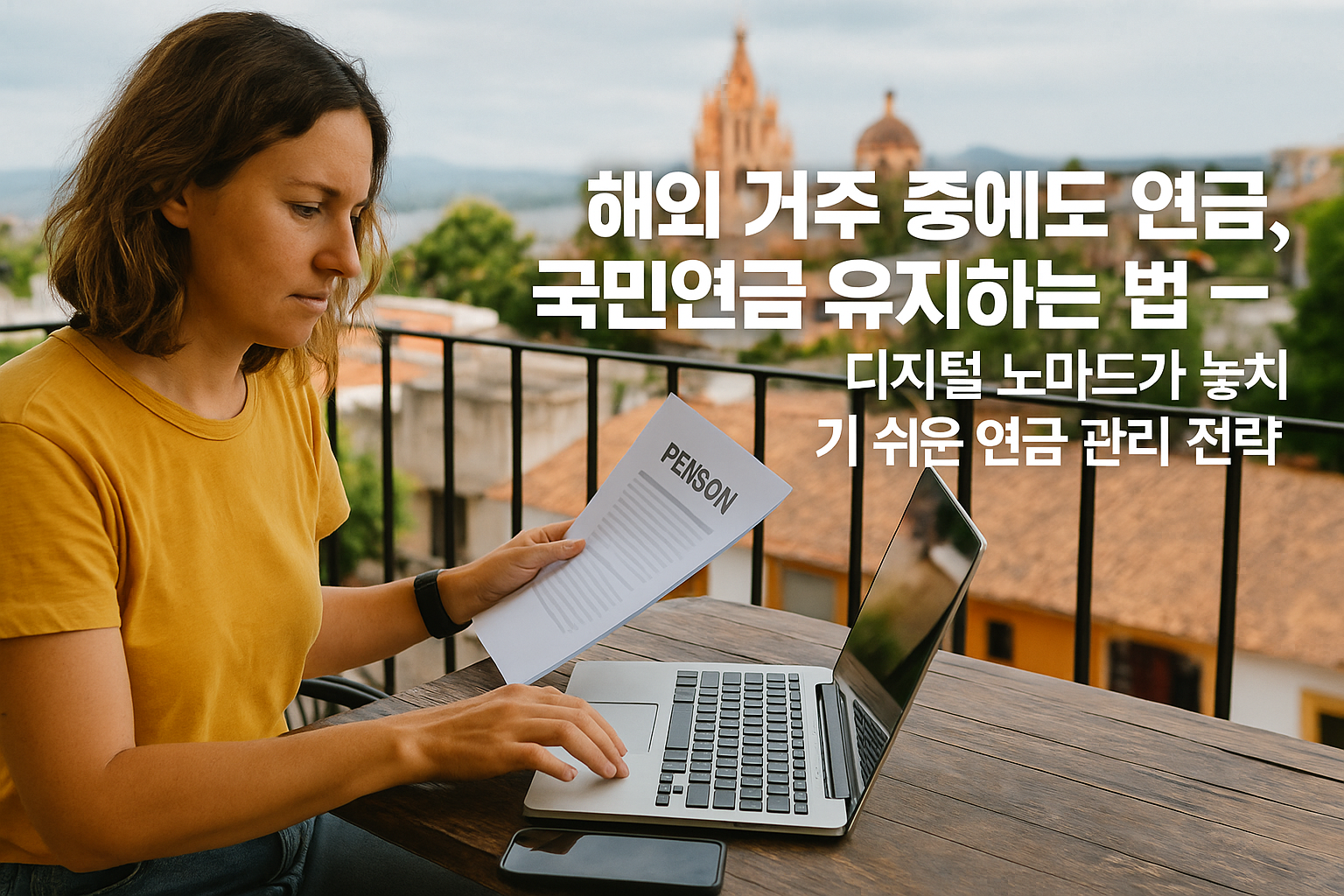 디지털 노마드로 해외에서 거주하며 일하고 있다면,
“한국 국민연금은 계속 내야 할까?”, “해외에 있으면 자격이 사라지나?” 하는 고민이 생깁니다.
이 글에서는 해외 체류 중에도 국민연금과 노후 대비 연금을 유지하는 방법을 상세히 설명합니다.