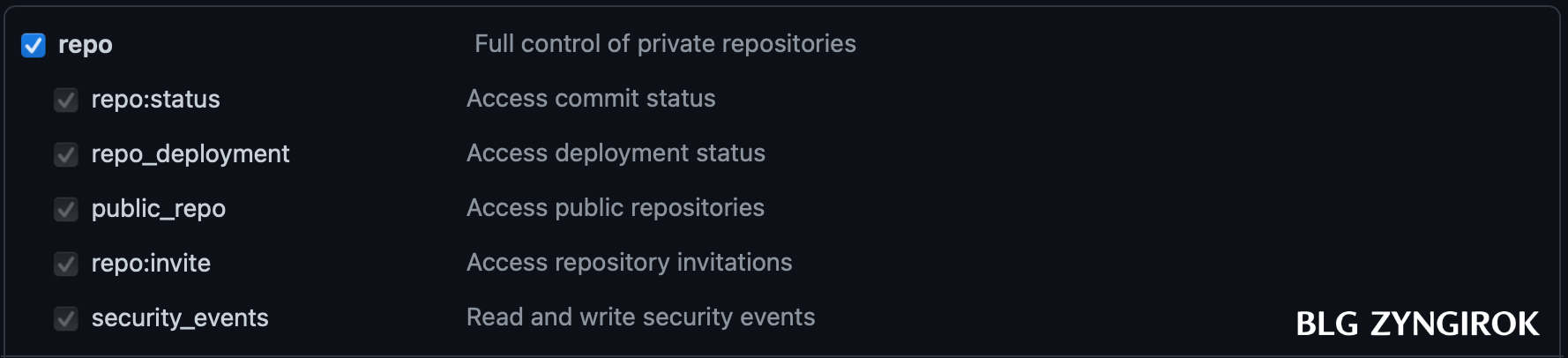 토큰-권한중-repo를-선택한다.