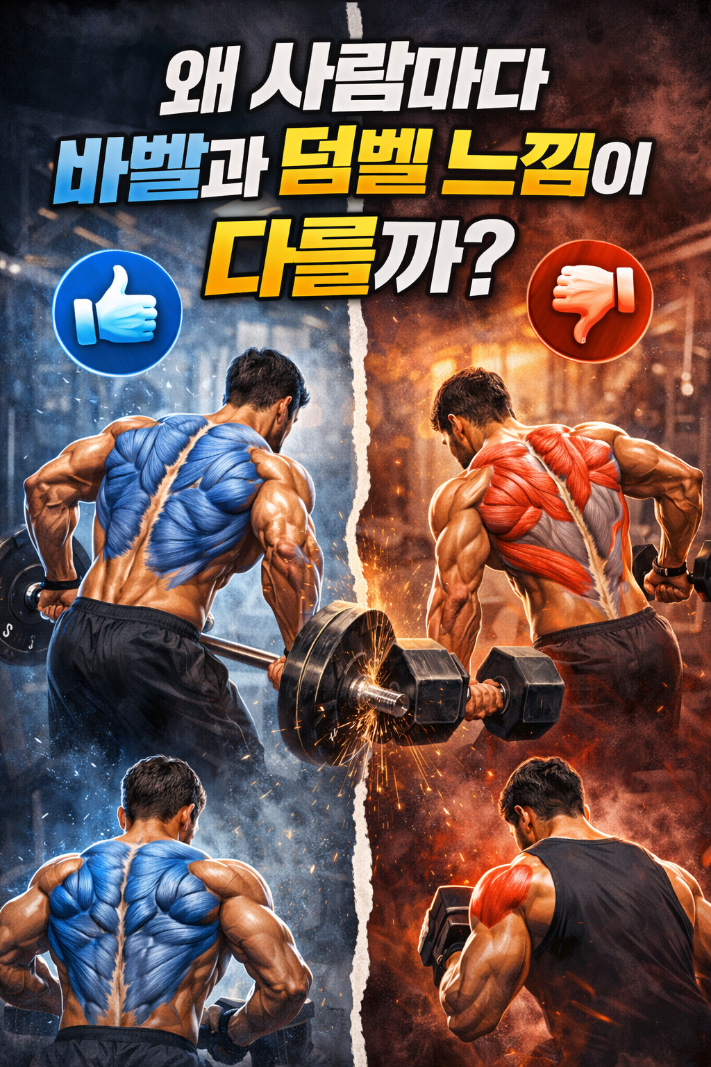 왜 사람마다 바벨과 덤벨 느낌이 완전히 다른가