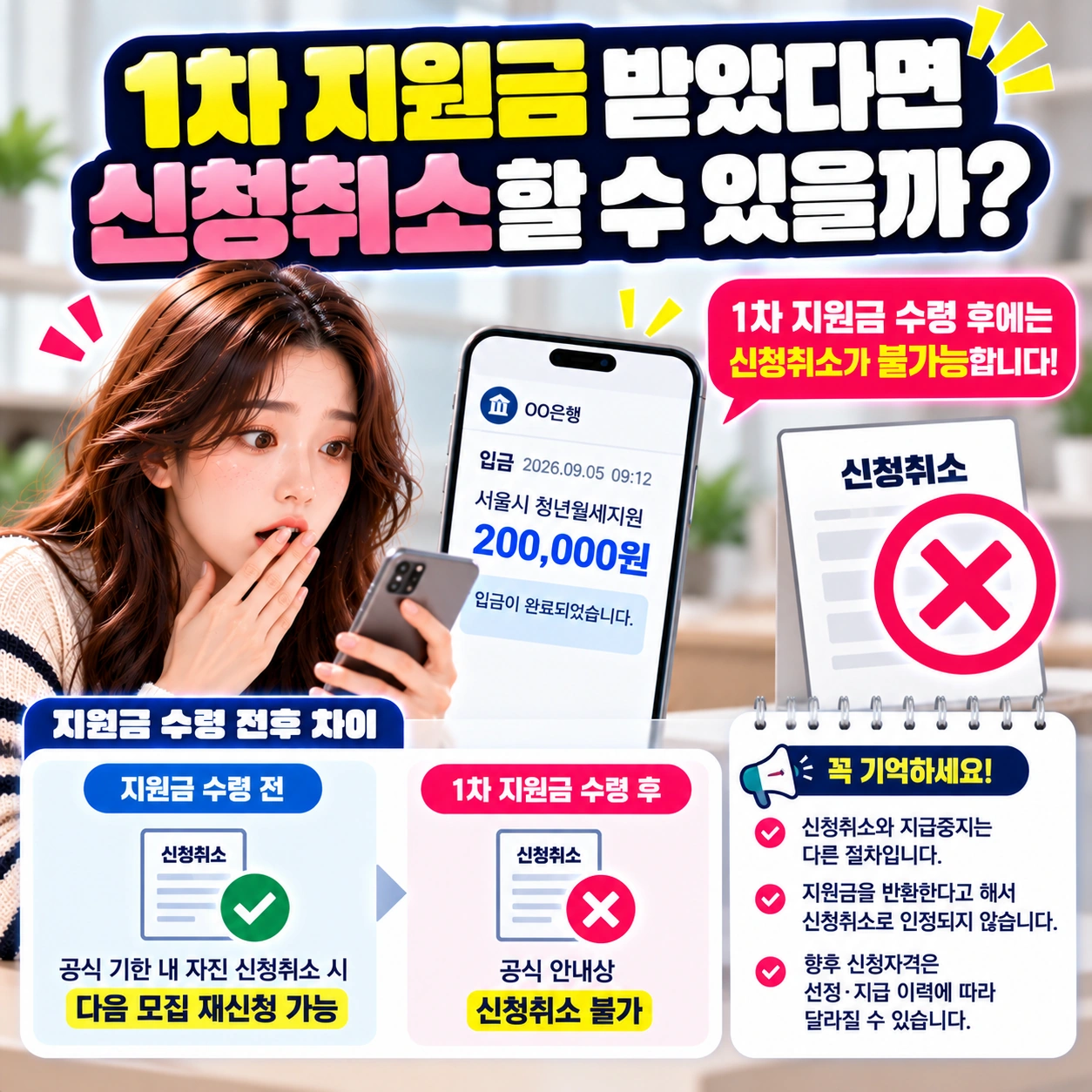 서울시-청년월세지원-지원금수령후-신청취소