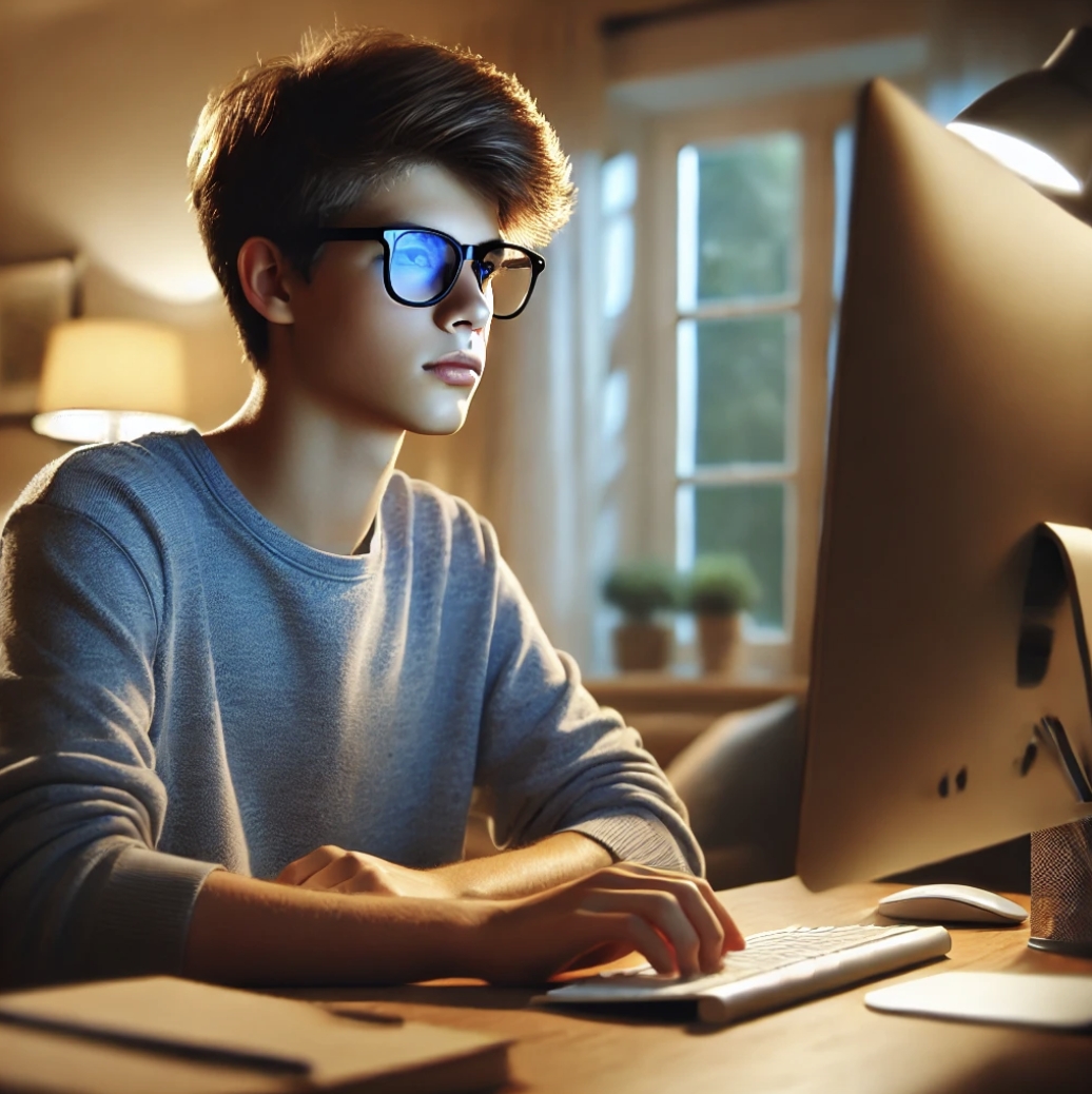 컴퓨터하는 학생이미지