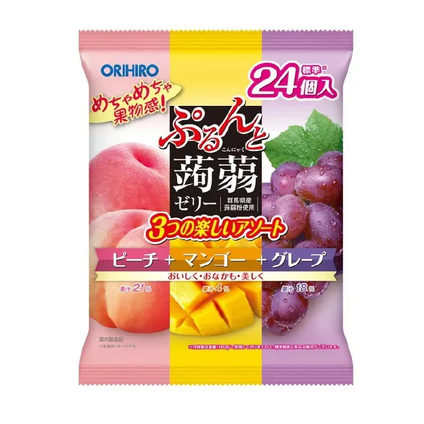 오리히로 곤약젤리 복숭아+머스캣+ 포도 24개입