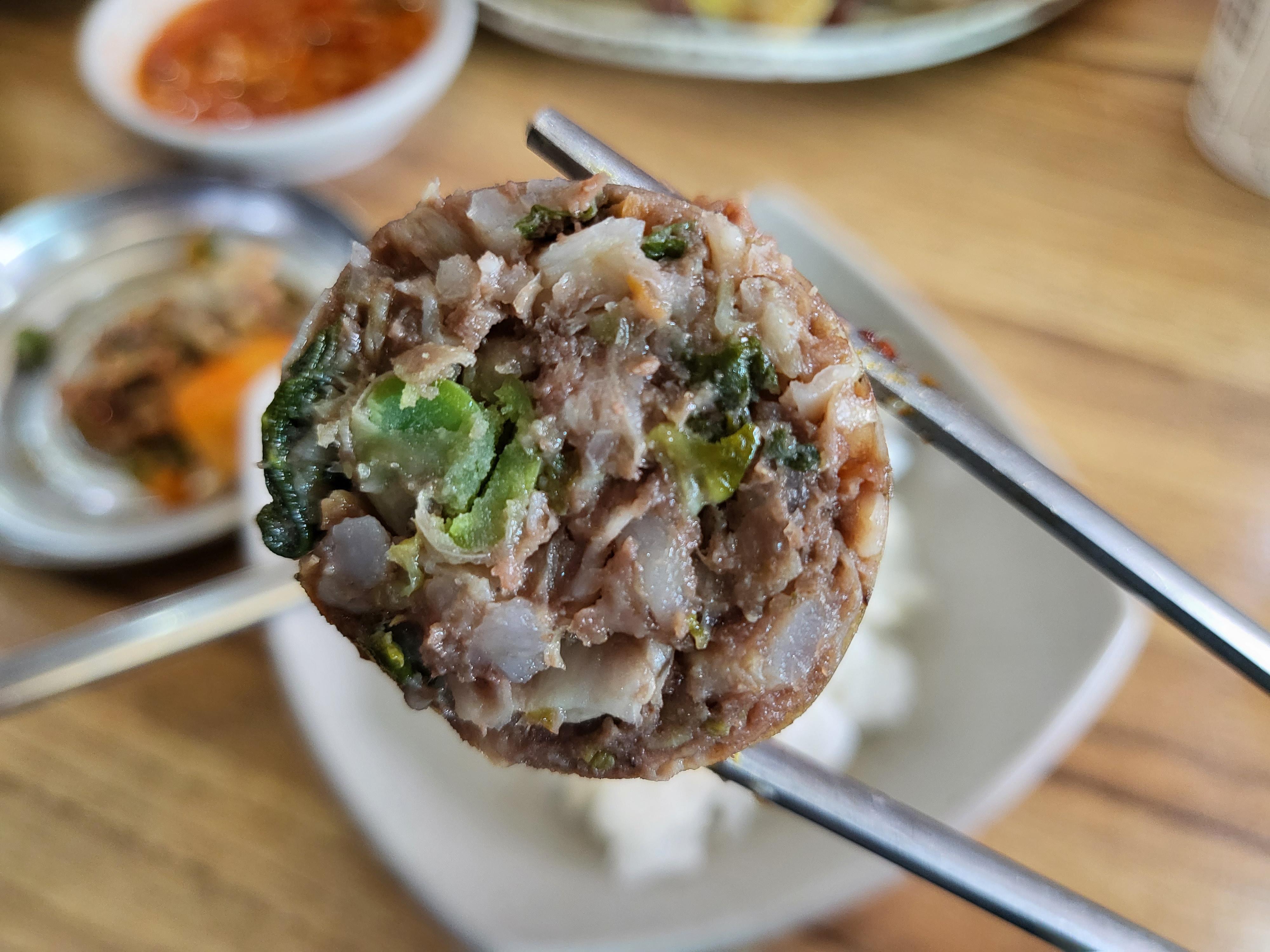 단천식당 - 순대 클로즈업