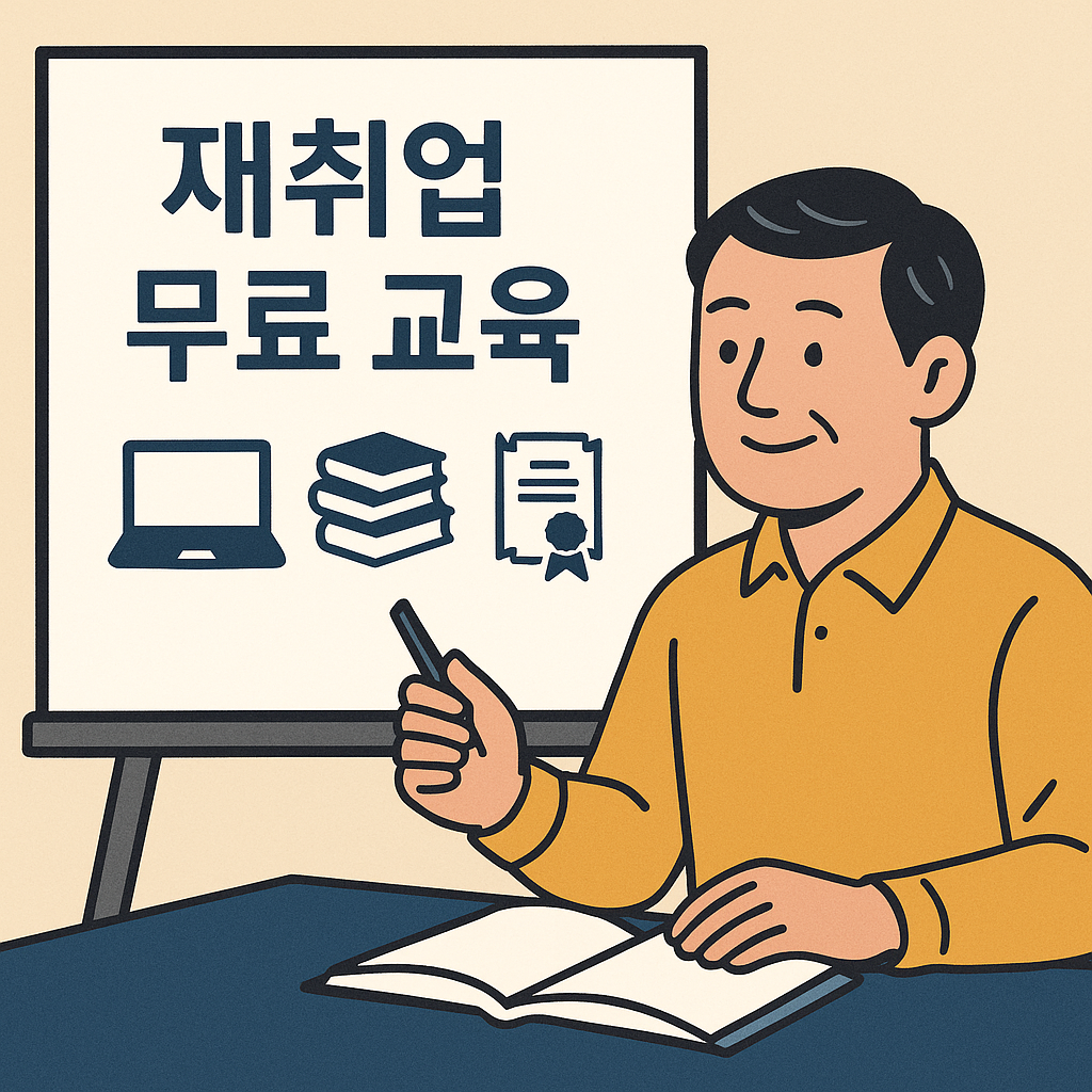 50대 재취업 무료 직업교육 총정리｜국비 포함 최신 프로그램 안내