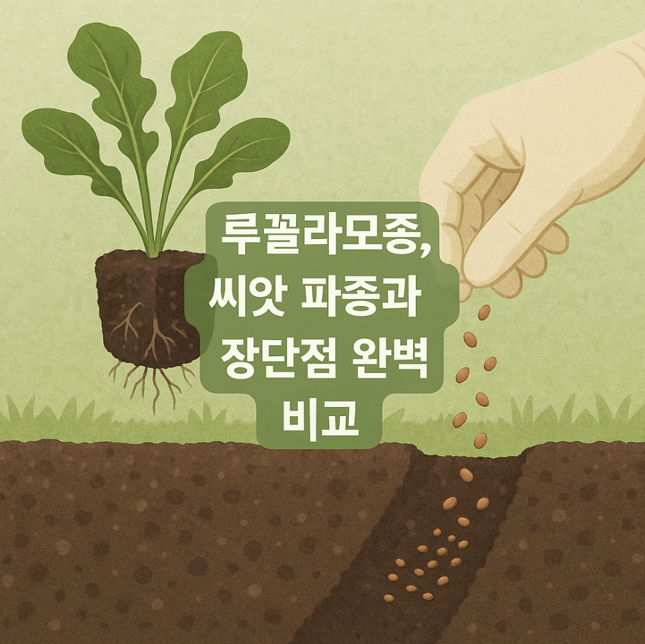 루꼴라모종, 씨앗 파종과 장단점 완벽 비교