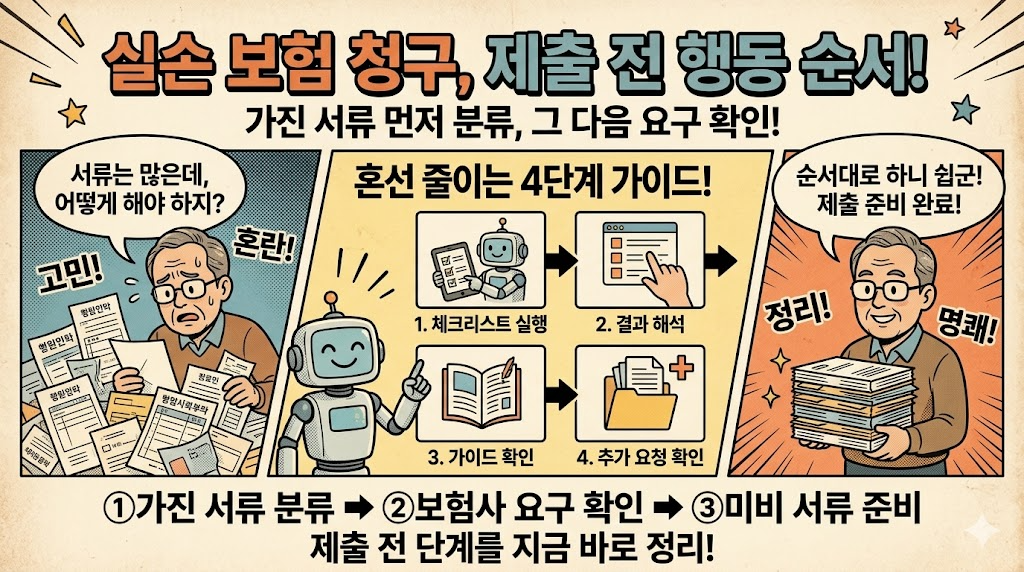 실손보험 청구 제출 전 행동 순서 서류 분류부터 추가 요청 대응까지 안내