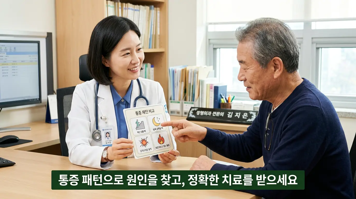 무릎 안쪽 통증 원인별 특징 계단 야간 통풍 구별법 상세