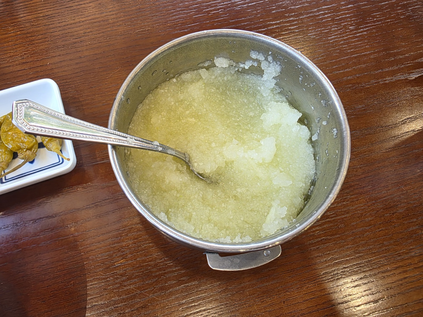 소바에 간 무 와사비 추가1