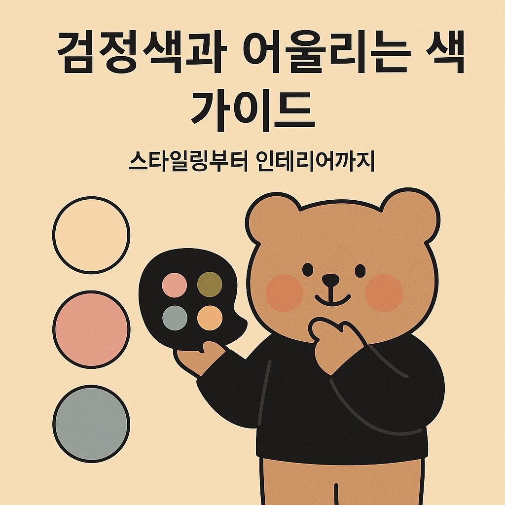 검정색과 어울리는 색 가이드 스타일링부터 인테리어까지