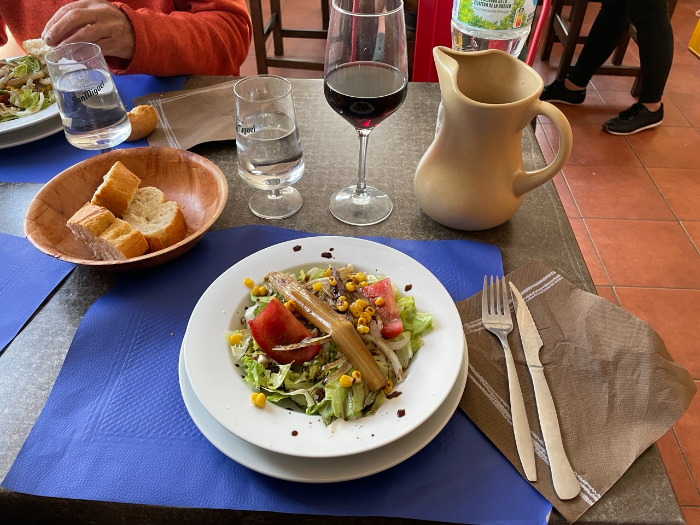 산티아고 순례길 저녁식사