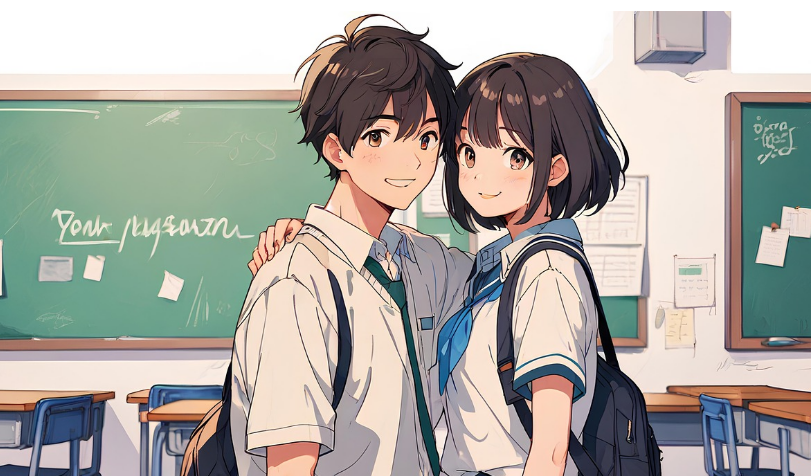 요즘 사춘기 변화 특징 (성별, 정서, 성장), 교복입은 남녀학생 사진