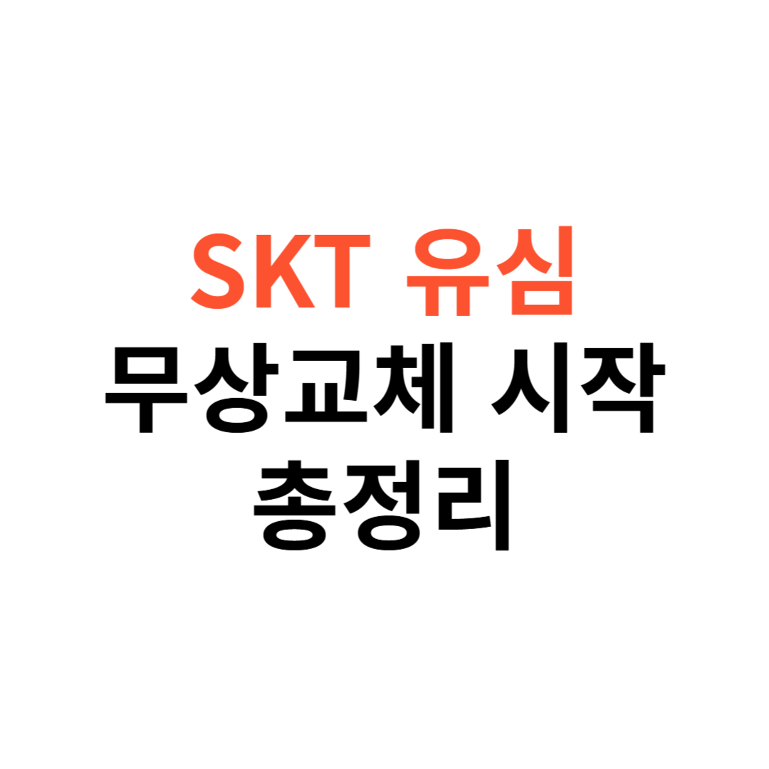 SKT 유심 무상 교체 시작